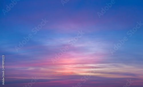 Beautiful dramatic scenic after sunset sky background after sunset