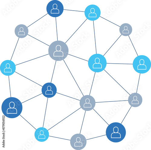 People community network concept template for business connection