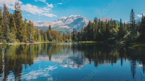 Mountain Lake Reflection.