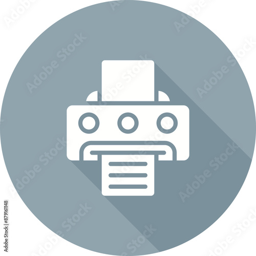 Document Print Vector Icon