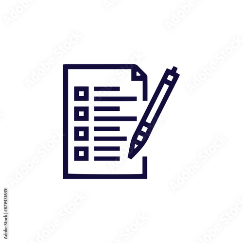 Checklist with pen icon representing task completion