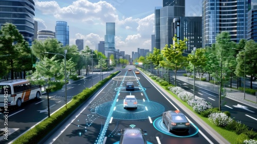 Integrated control system simulation and autonomous driving in smart city