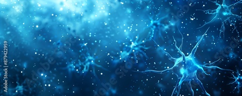 Blue neurons background