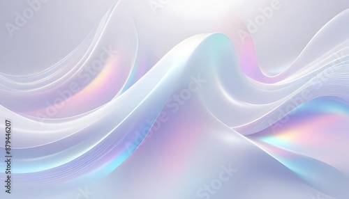 Elegant and minimalist seamless white wave texture pattern background with mono color design concept