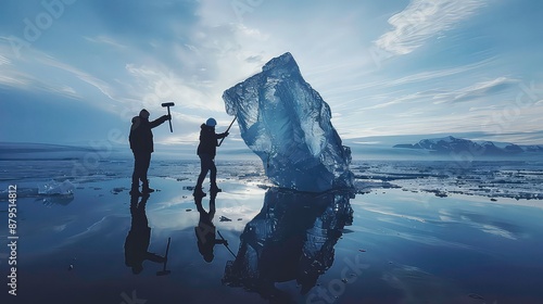 Ice icebreaker arctic breaker man woman team person teamwork friends friendship iceberg. Icebreaker sledgehammer ice hammer arctic club meeting breaking large introduction activity ice breaker big day