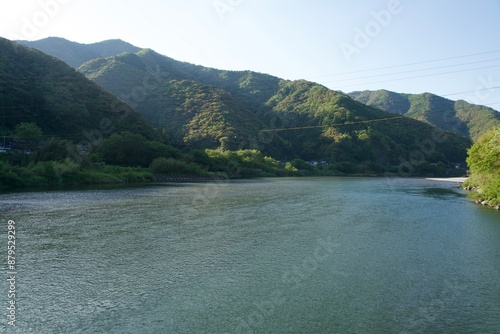 View of Niyodo River in the evening