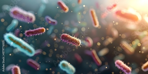 Exploring the Human Microbiome Bacteria and Microorganisms in the Body. Concept Microbiome Research, Bacterial Diversity, Gut Microbes, Microbial Communities, Human Health