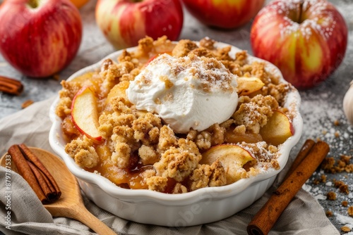 Apple crisp or crumble scoop