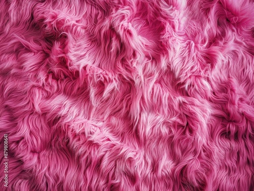 Close-up shot of soft pink fur texture