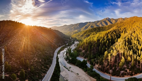 Lytle Creek At The Forest Mountains In San Bernardino County, California, United States