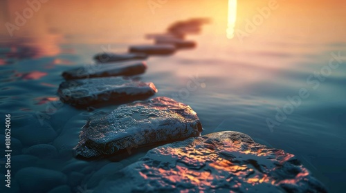 Inspirational motivational quote: "The journey of a thousand miles begins with a single step.".