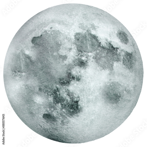 The moon png sticker, transparent background