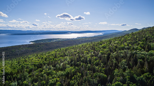 Landscape in Gaspé Peninsula, Quebec, Canada