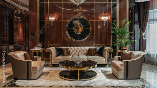 the interior of the room in Art Deco (Art Deco): the quintessence of luxury