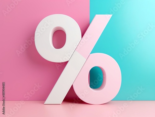 Discount Offer A percentage sign with an email promoting a discount