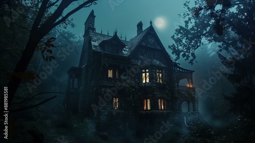 Haunted Haven in the Shadowed Woods