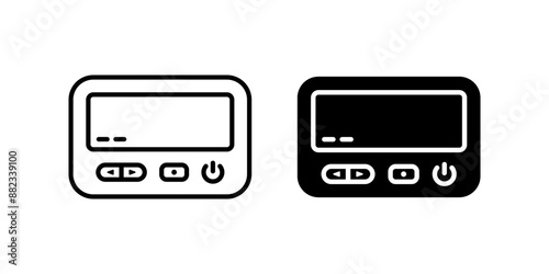 Pager icon set. for mobile concept and web design. vector illustration on white background