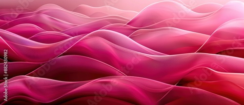 Pink Flowing Waves Abstract Background with soft, undulating shapes and a smooth, gradient effect.