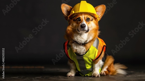 The Corgi in Safety Gear