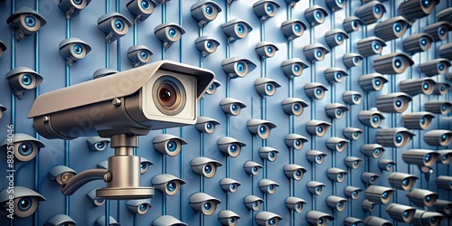 The concept of surveillance and invasion of privacy , Big brother, watching, surveillance, privacy invasion