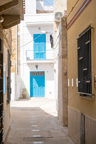 The city centre, known as the Kasbah with Arab architecture elements. Mazara del Vallo, Trapani, Sicily, Italy, Europe.