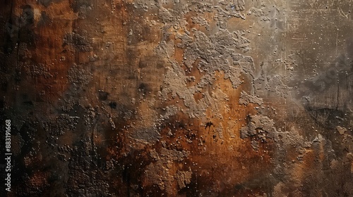 Dark brown and gold textured background with a rough surface