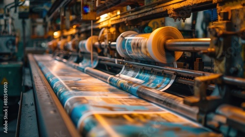 Printing and Publishing: Creates printed materials like books, magazines, and newspapers, utilizing printing presses and publishing houses for widespread distribution. 