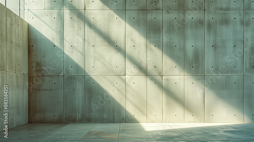 Smooth, light-colored concrete wall.