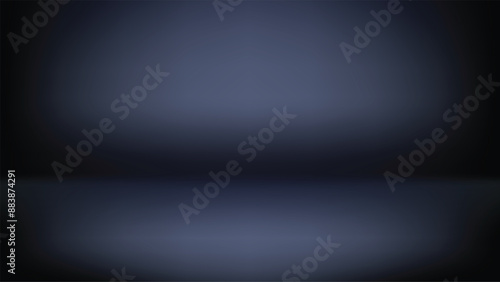 Black Studio background, limbo backdrop, black, dark blue.