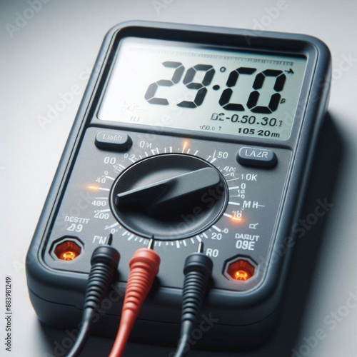 digital multimeter on a white background