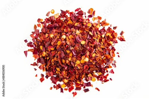 Spicy chili red pepper flakes chopped milled dry paprika