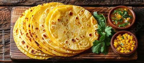 Tortilla is a thin, flatbread made from maize corn or wheat flour, widely consumed in Mexican cuisine. It's used to make tacos, burritos, enchiladas, and quesadillas