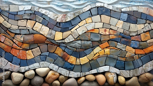 Natural mosaic patterns in rocks are fascinating for their intricate designs and colors, telling geological history.