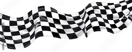 Flowing Checkered Racing Flag