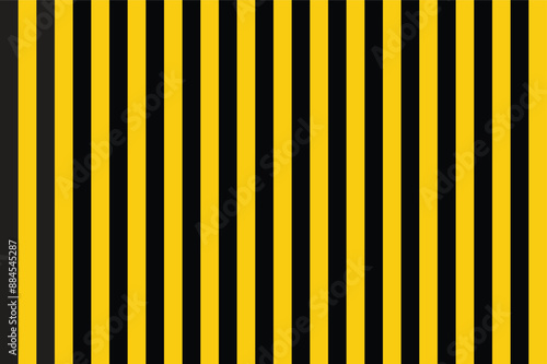 Black and yellow vertical stripes pattern . Black and yellow background . Black and yellow wallpaper . Vector illustration