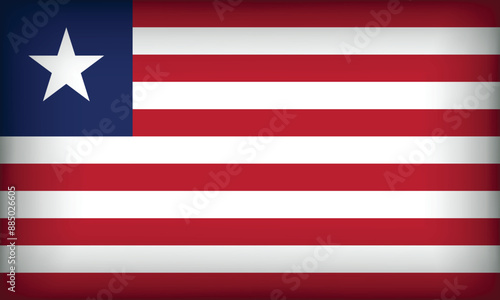 LIBERIA Flag with Original color