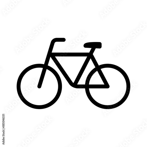 Fahrrad Vektor Symbol schwarz