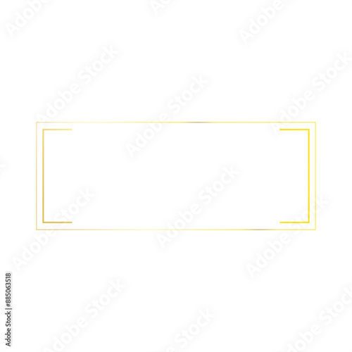 gold rectangle frame border v...