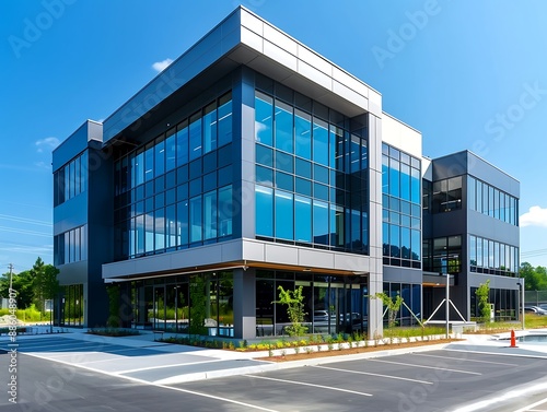 Modern office building in Moscow.