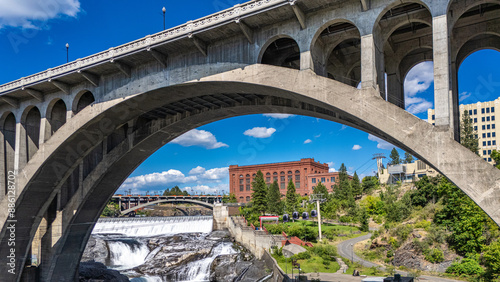 spokane monroe bridge falls washington