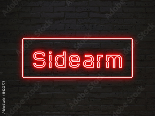 Sidearm のネオン文字