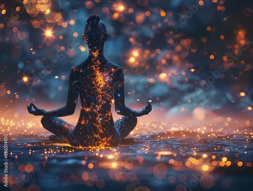  process of visualization and manifestation techniques, showing how individuals can use mental imagery and intention to manifest spiritual goals and healing.