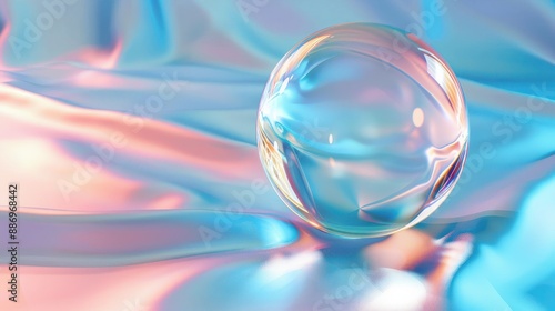 Shining Glass Sphere Background