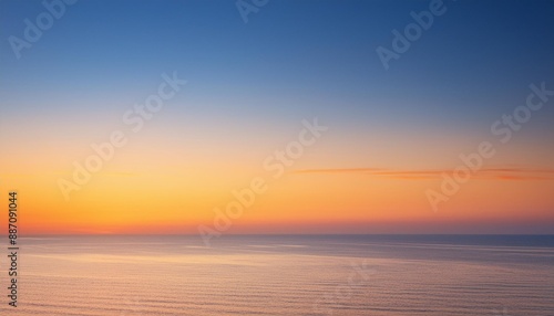 the sky before dawn was clear with an orange horizon and a blue atmosphere orange dawn sky smooth orange gradient background of the start of the day morning paradise with copy space sunset sunrise