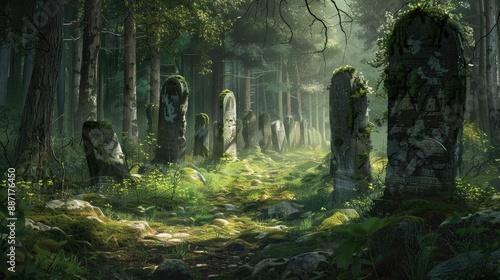 Ancient burial sites hidden in the forest