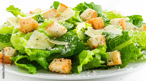 A classic Caesar salad with crisp lettuce croutons 5 2