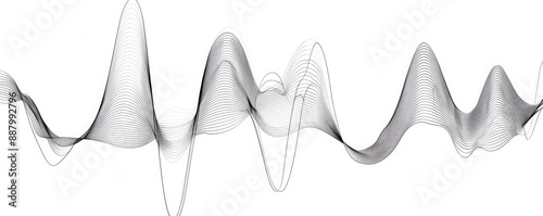 A sound wave on a white background.