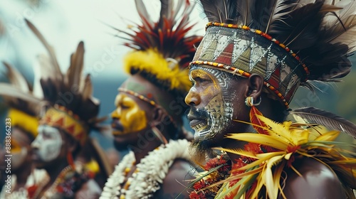 Tribes at the Mt Hagen cultural show in Papua New Guinea