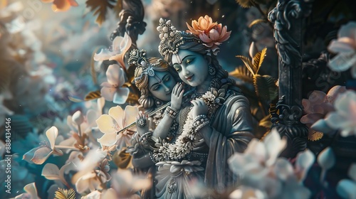 Lord Krishna and Radha Lord Krishna