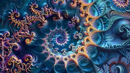 Fractal geometry unfolding in an infinite cascade